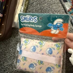 The Smurfs Exfoliating Body Sponge - Blue & Light Pink